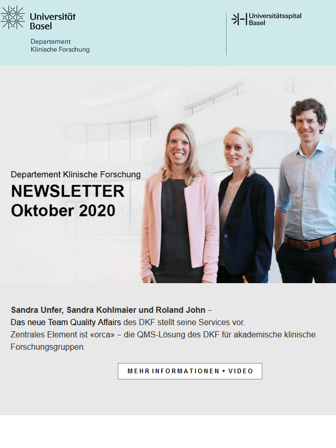 [Translate to English:] Newletter Oktober 2020